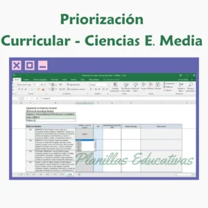 Planilla Priorización Curricular Ciencias E. Media