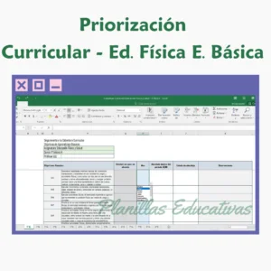 Planilla Priorización Curricular E. Física E. Básica