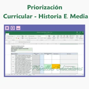 Planilla Priorización Curricular Historia E. Media
