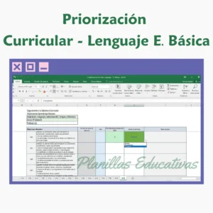 Planilla Priorización Curricular Lenguaje E. Básica