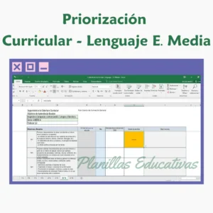 Planilla Priorización Curricular Lenguaje E. Media
