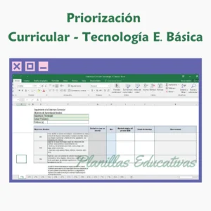 Planilla Priorización Curricular Tecnología E. Básica