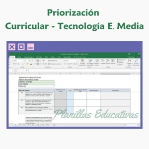 Planilla Priorización Curricular Tecnología E. Media