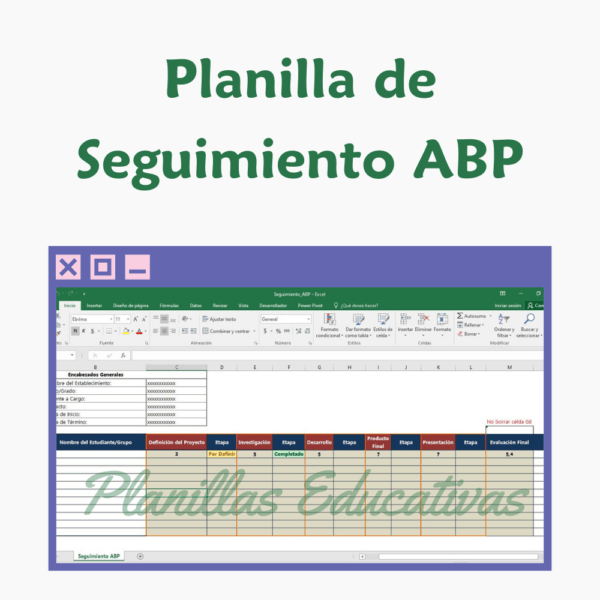 Planilla de Seguimiento para ABP (Aprendizaje Basado en Proyecto)